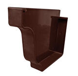 Genova 5 inch H X 5 inch W X 5.1 inch L Brown Vinyl K Left End Cap