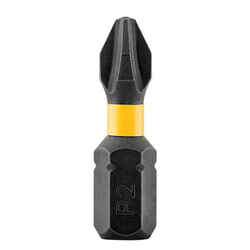 DeWalt Impact Ready #2 in. x 1 in. L Black Oxide Screwdriver Bit 2 pc. 1/4 in. Phillips