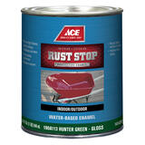 Ace Rust Stop Interior/Exterior Gloss Hunter Green Indoor and Outdoor Rust Prevention Paint 1