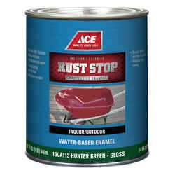 Ace Rust Stop Interior/Exterior Gloss Hunter Green Indoor and Outdoor Rust Prevention Paint 1