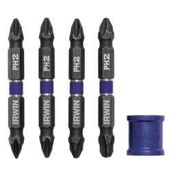 Irwin Phillips Multi Size x 2-3/8 in. L Impact Driver Bit S2 Tool Steel 1/4 in. 5 pc.