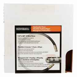 Apache 0.3 in. D X 48 in. L 5000 psi Rubber 2-Wire Hydraulic Hose