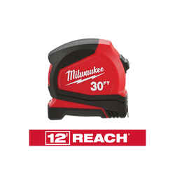 Milwaukee 30 ft. L X 1.65 in. W Compact Tape Measure 1 pk