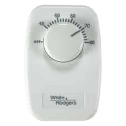 White Rodgers Heating Dial Single Pole Line Voltage Baseboard Thermostat
