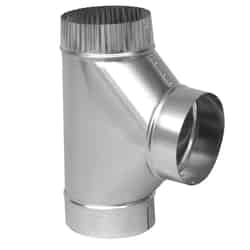 Imperial Manufacturing 4 in. x 4 in. x 4 in. Galvanized Steel Stove Pipe TeeTee CapFlow TeeChim