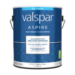 Valspar Aspire Flat Tintable Neutral Base Paint and Primer Interior 1 gal