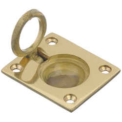 Ace Brass 1-3/8 in. L 1-3/8 in. 1 pk Cabinet Flush Pull Solid Brass 1-3/8 in.