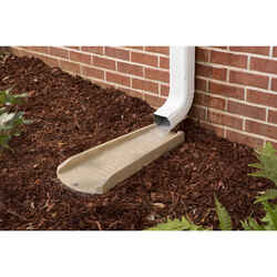 Amerimax 2 in. H X 11 in. W X 24 in. L Stone Vinyl Splash Block
