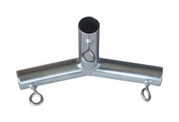 AHC 1 in. Round x 1 in. Dia. x 9-13/16 in. L Galvanized Carbon Steel Connector