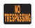 Hy-Ko English No Trespassing Sign 9 in. H x 12 in. W Plastic