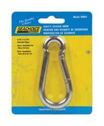 Seachoice Stainless Steel 3-1/4 in. W x 5/16 in. L Safety Spring Hook