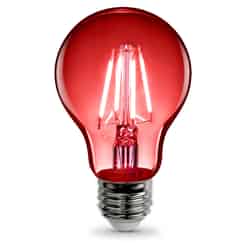 Feit Electric Filament A19 E26 (Medium) LED Bulb Red 30 Watt Equivalence 1 pk
