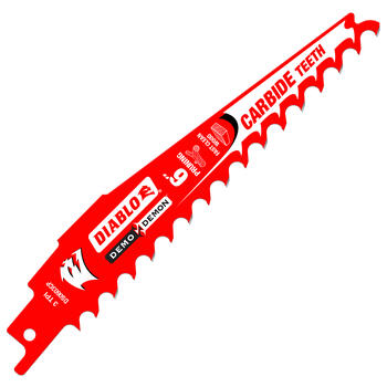 Diablo Demo Demon 6 in. L x 1 in. W Carbide Tipped Reciprocating Saw Blade 3 TPI 1 pk