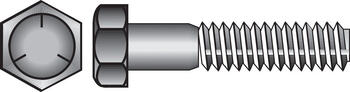HILLMAN 5/8 in. Dia. x 4 in. L Heat Treated Zinc Steel Hex Head Cap Screw 25 box