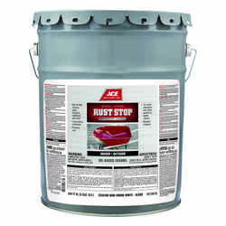 Ace Rust Stop Indoor and Outdoor Gloss Interior/Exterior Rust Prevention Paint 5 gal. White