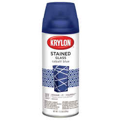 Krylon Stained Glass Translucent Cobalt Blue Spray Paint 11.5 oz