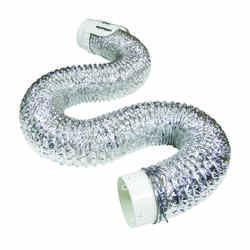 Ace 8 ft. L x 4 in. Dia. Silver/White Aluminum Quick Connect Kit