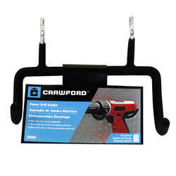 Crawford Steel Black 1 4.3 in. Power Drill Hanger