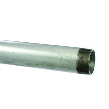 Surethread 1-1/4 in. Dia. x 21 ft. L Gray Galvanized Steel Pipe