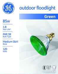GE Lighting Watt-Miser 85 watts PAR38 Incandescent Bulb Green Floodlight 1 pk 1310 lumens