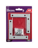 Ace 3-1/2 in. H x 4.75 in. W x 3-1/2 in. D Flat Steel Corner Brace