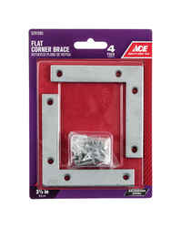 Ace 3-1/2 in. H x 4.75 in. W x 3-1/2 in. D Flat Steel Corner Brace