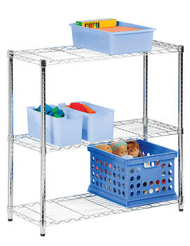 Honey Can Do 30 in. H x 14 in. W x 24 in. D Steel Shelving Unit