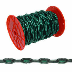 Campbell Chain No. 2/0 in. Straight Link Carbon Steel Coil Chain 3/16 in. Dia. x 60 ft. L Green