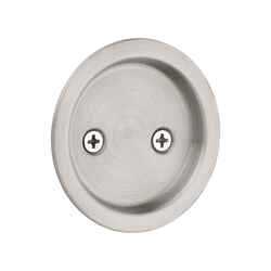 Kwikset Satin Nickel Metal Round Pocket Door Lock Indoor