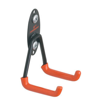 Racor Tornado 6-1/2 in. L Rubber Coating Steel U Hook Black/Orange 1 pk 40 lb.