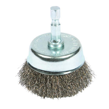 Forney 1/4 in. x 2 in. Dia. Coarse Crimped Wire Cup Brush 1 pc. Steel