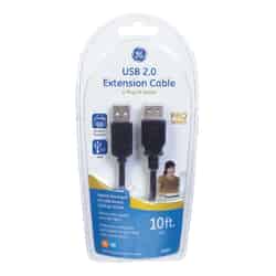 GE 10 ft. L USB Extension Cable