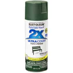 Rust-Oleum Painter's Touch Ultra Cover Semi-Gloss Spray Paint Hunter Green 12 oz.