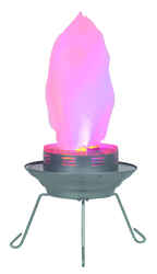 Living Accents Fake Flame LED Fire Pit 9 in. H x 11 in. W x 11 in. D Steel