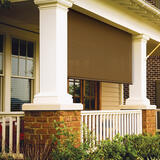 Coolaroo Brown Roll-Up Exterior Window Shade 6 ft. W x 72 in. L