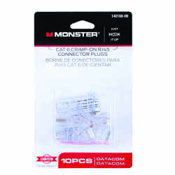 Monster Cable Just Hook It Up 10 pk RJ-45 Modular Plugs