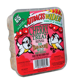 C&S Products Cherry Treat Assorted Species Wild Bird Food Beef Suet 11.75 oz.