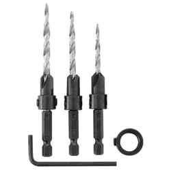 Irwin High Speed Steel Countersink Multi Size in. Dia. 1/4 in. 4 pc. Quick-Change Hex Shank