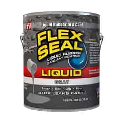Flex Seal As Seen On TV Satin Gray 1 gal. Liquid Rubber Sealant Coating 1 gal.