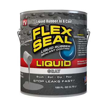 Flex Seal As Seen On TV Satin Gray 1 gal. Liquid Rubber Sealant Coating 1 gal.