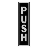 Hy-Ko English Push 2 in. W x 8 in. H Aluminum Sign