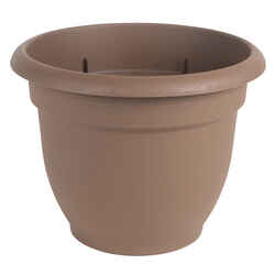Bloem 16 in. Dia. Chocolate Resin Ariana Planter