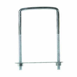 Hampton 3-3/4 in. x 3-5/8 in. W x 6 in. L Coarse Zinc-Plated Steel Lumber Size Square Bend U-Bo