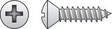HILLMAN 1 in. L x 8 Stainless Steel Sheet Metal Screws 100 per box Phillips Oval Head