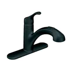 Moen Renzo Renzo One Handle Matte Black Pull Out Kitchen Faucet