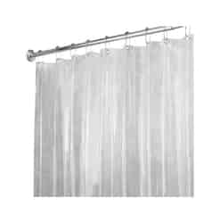 InterDesign 72 in. W x 72 in. H Solid Clear Shower Curtain Liner