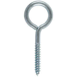 Hampton 7/16 in. x 4-1/2 in. L Zinc-Plated Steel Lag Thread Eyebolt Nut Included