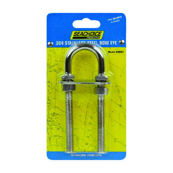 Seachoice Stainless Steel 0.375 in. L x 3/8 in. W 12 pc. Bow Eye
