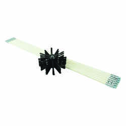 Deflect-O Jordan 6.75 in. Dia. x 8 ft. L Aluminum Duct Cleaning Kit Silver/White
