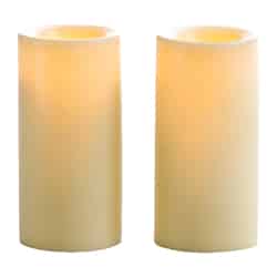 Sterno Butter Cream Pillar Candle 5.3 in. H
